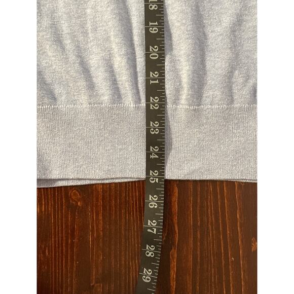 Vineyard Vines Men’s Logo V Neck Sweater Large Sky Blue Preppy Dad Core - Picture 11 of 12